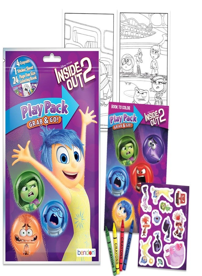Disney Pixar Inside Out Disney Coloring and Activity Book 2 Books Filled with Stickers, Posters, Coloring Activities - Image 2
